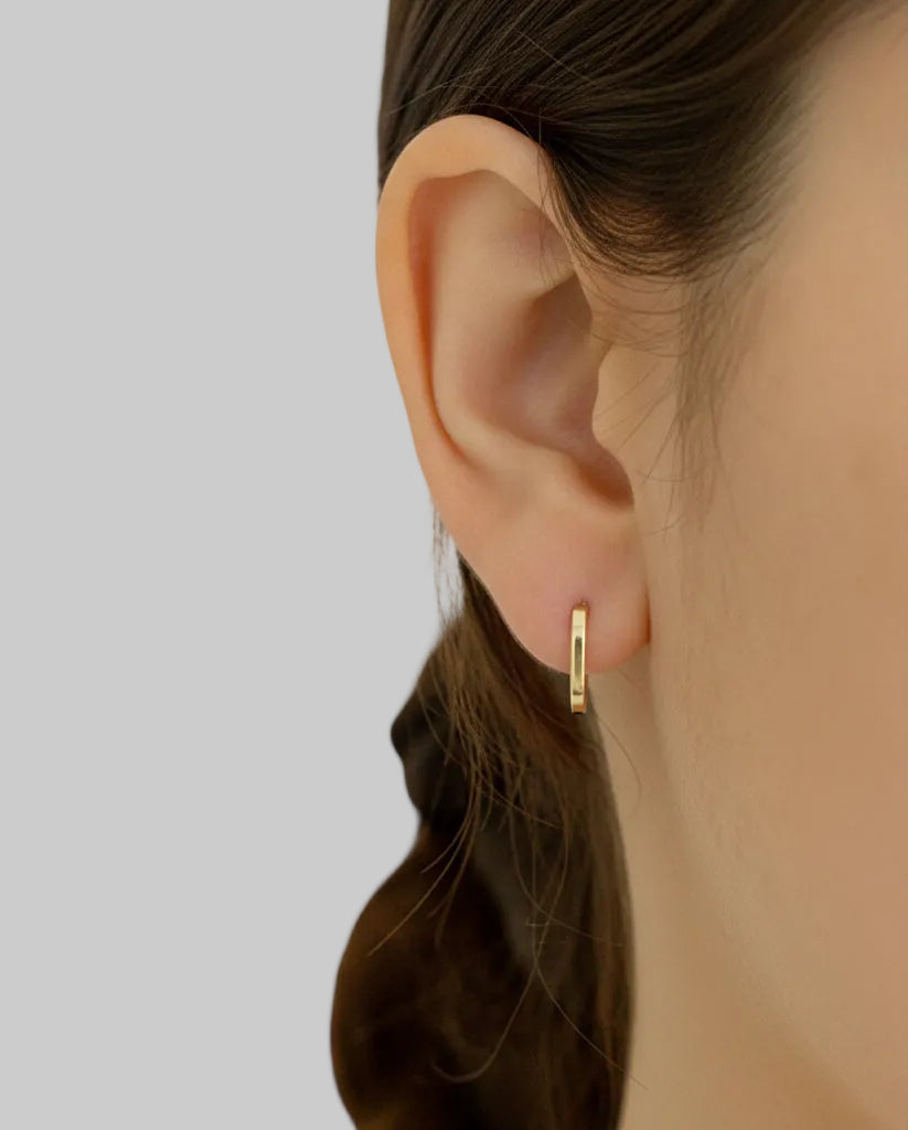 9K Solid Gold Maisee Hoop Earrings