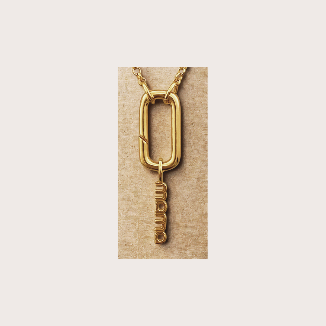 18K Gold CharmEdit Necklace with Customisable Front Link