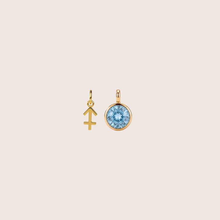 Sagittarius Celestial Pair – Gold Plated over Sterling Silver