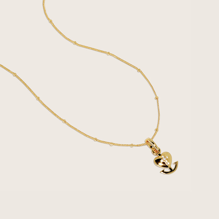 18K Gold Plated Faith Love & Hope Charm