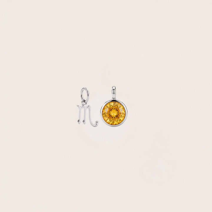 Scorpio Celestial Pair – Rhodium Plated over Sterling Silver