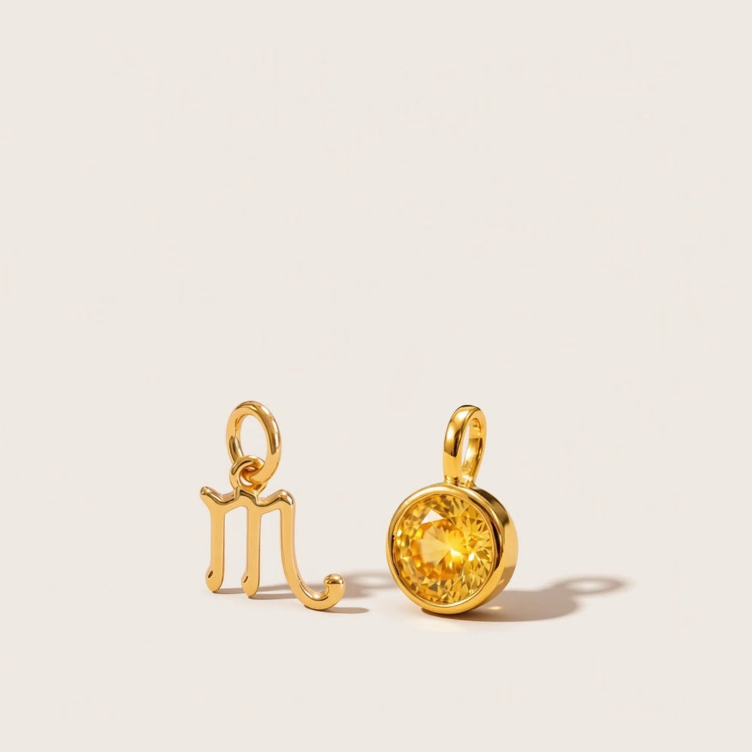 Scorpio Celestial Pair – Gold Plated over Sterling Silver