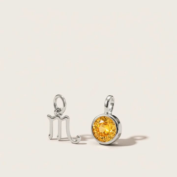 Scorpio Celestial Pair – Rhodium Plated over Sterling Silver