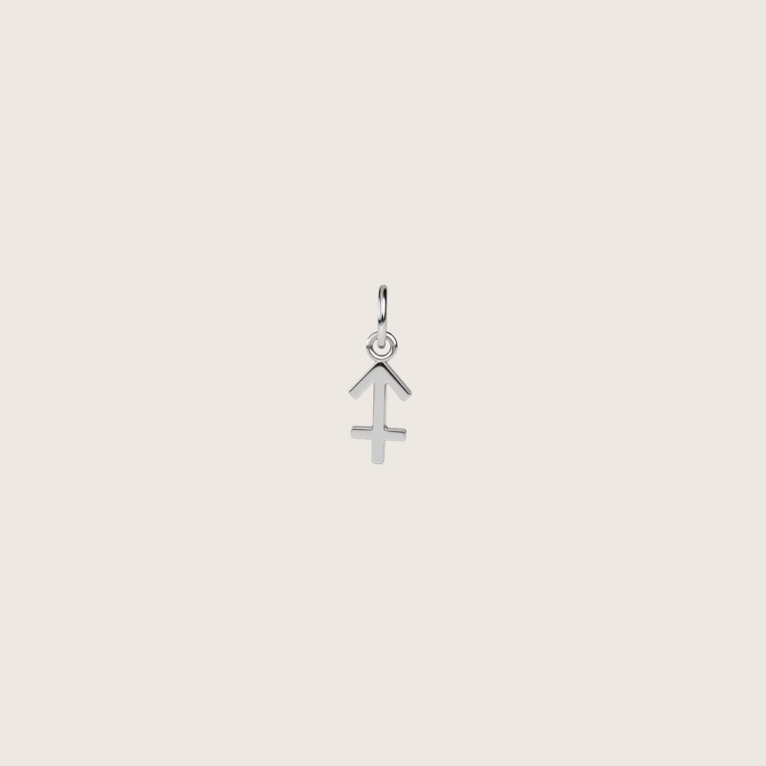 Sagittarius Celestial Pair – Rhodium Plated over Sterling Silver