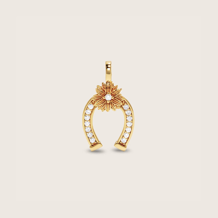18K Gold Plated Soleia Lucky Horseshoe Charm