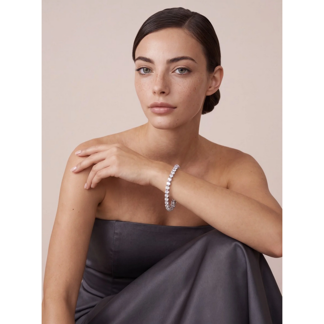 925 Sterling Silver Tennis Bracelet