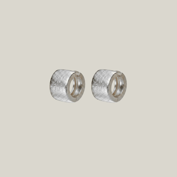 Terra Huggies – Rhodium Plated over Sterling Silver