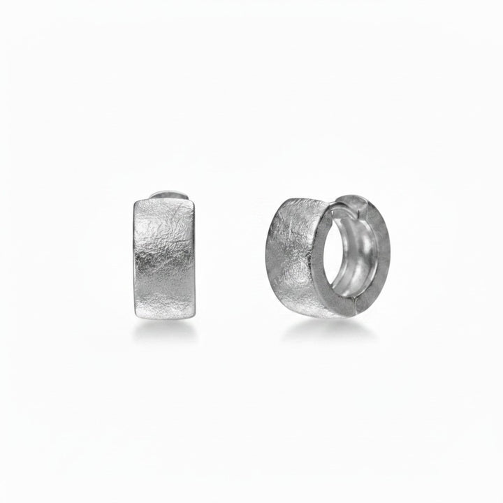 Terra Huggies – Rhodium Plated over Sterling Silver