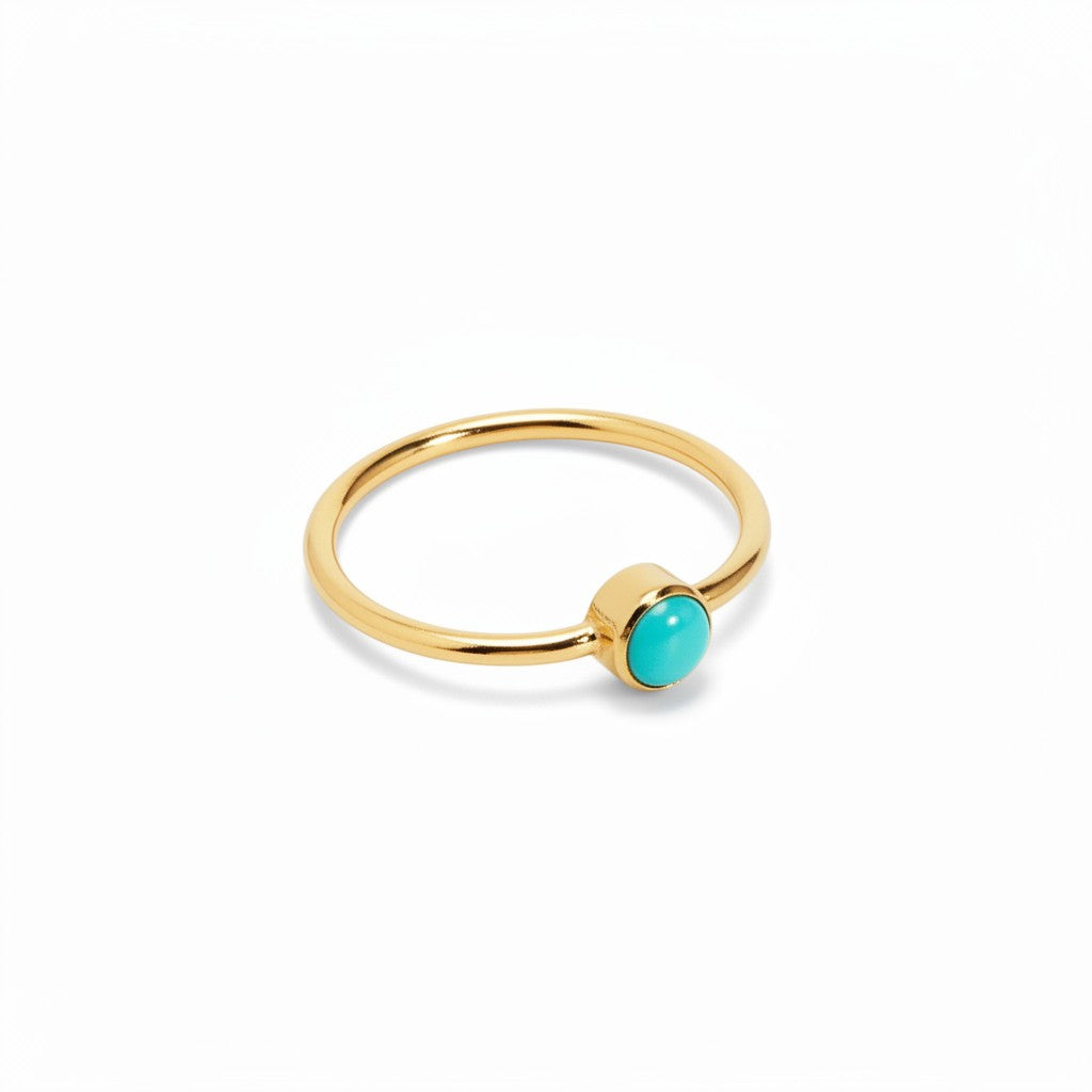 14K Gold Filled Turquoise Stacking Ring